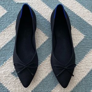 Rothy’s — The Bow Point in Black — Size 10
